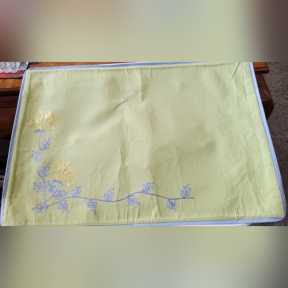 Embroidered placemat